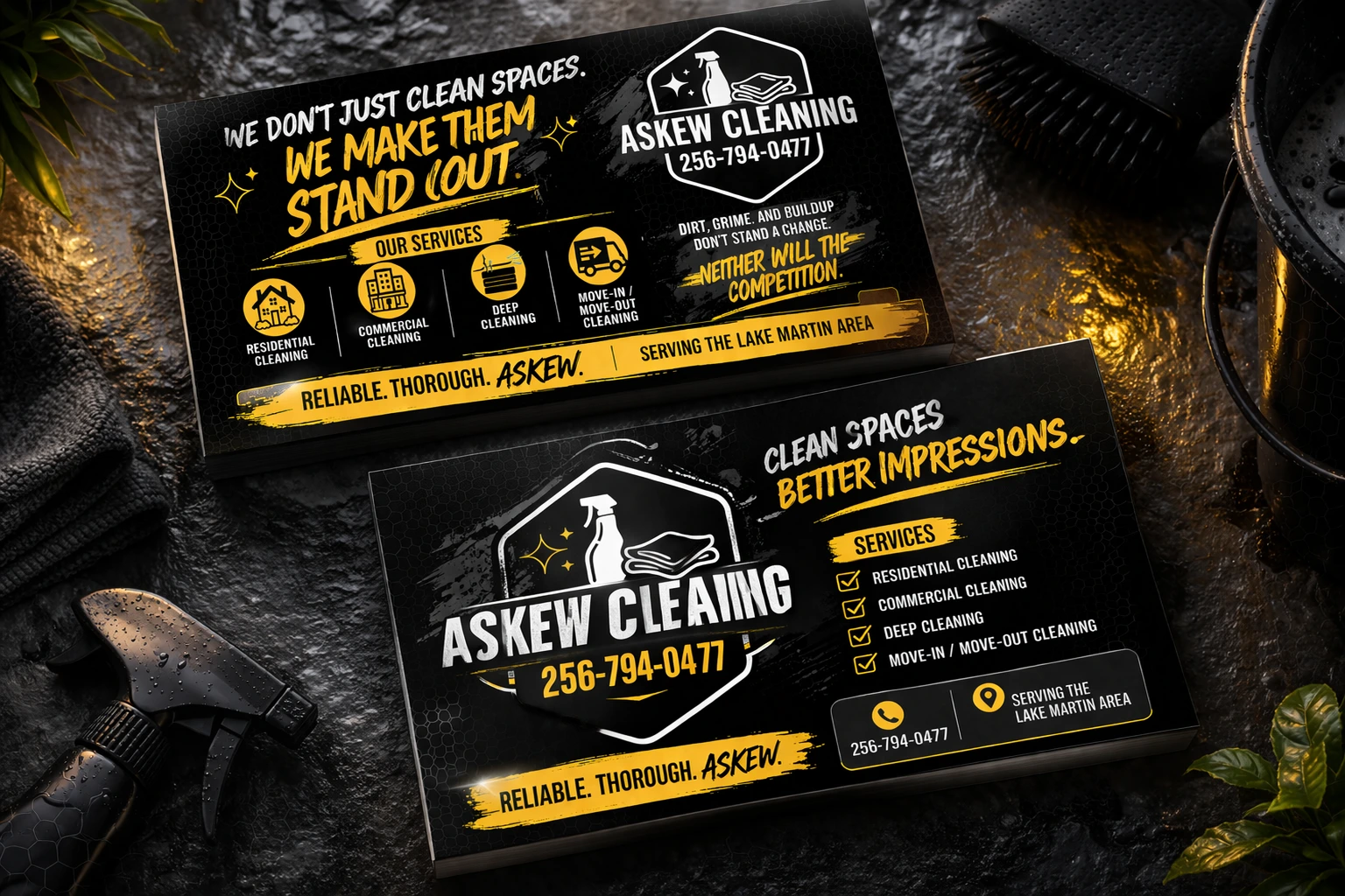 Brand and creator business card design